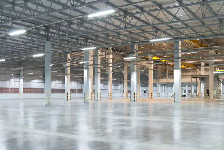 commercial epoxy flooring installed into a warehouse in hobart